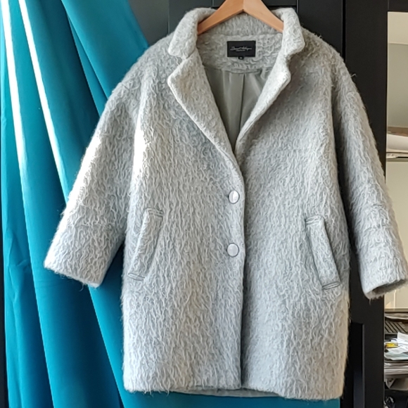 Luna Allegra Mohair Blend Coat - Picture 1 of 5